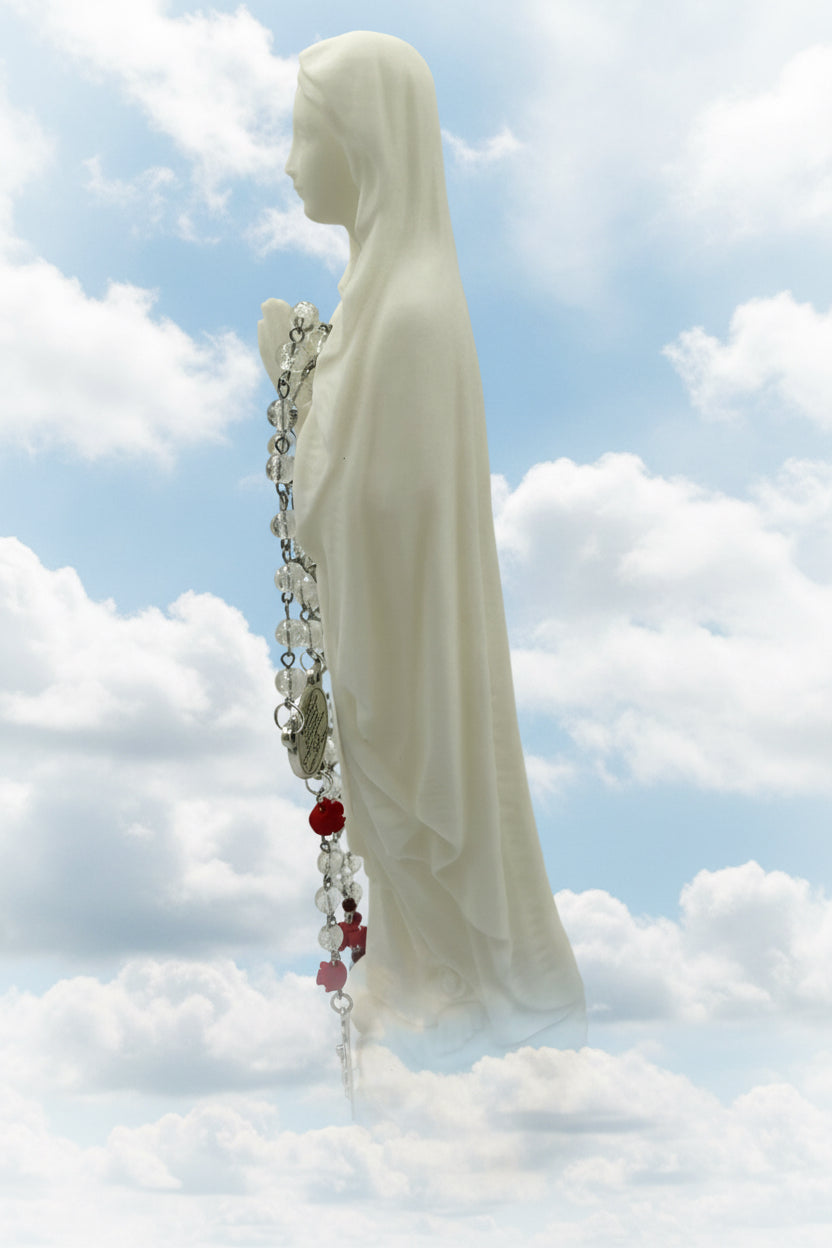 3D Printed Virgin Mary Statue – PLA Catholic Home Decor – Praying Our Lady Figurine – Religious Gift