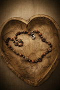 Sparkling Goldstone & Venetian Millefiori Glass Bead Necklace | Warm Earth Tones