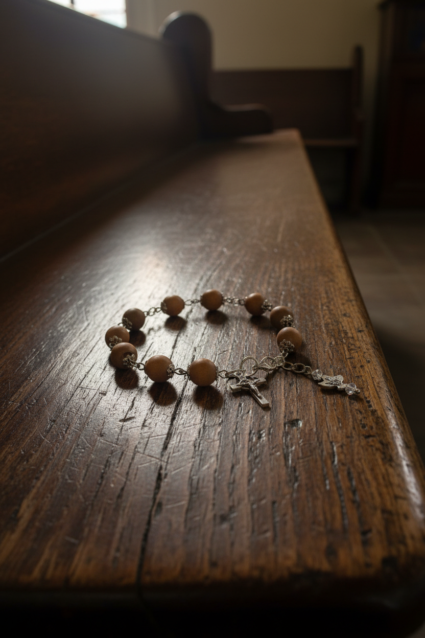 Gemstone Rosary Bracelet • Catholic Decade Prayer Bracelet • Holy Spirit Dove & Crucifix Charm