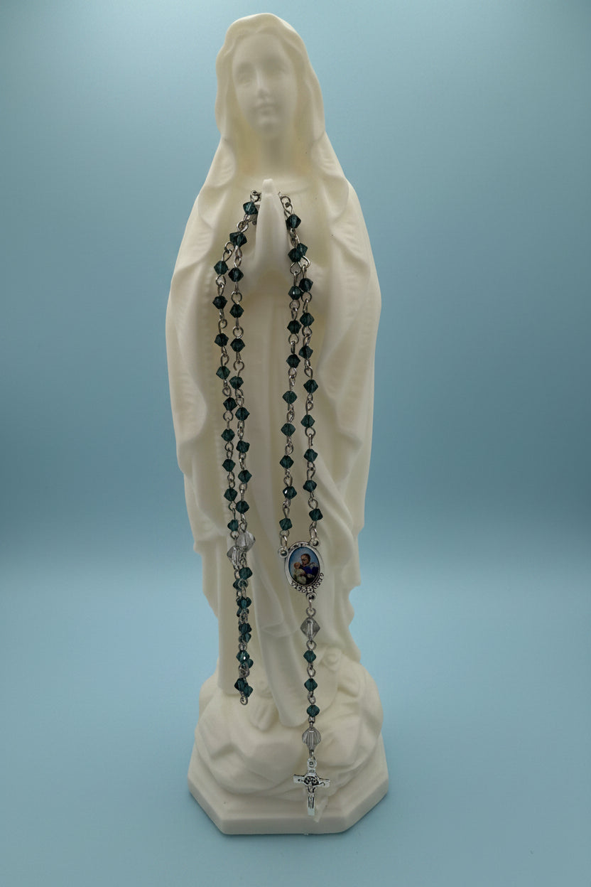 3D Printed Virgin Mary Statue – PLA Catholic Home Decor – Praying Our Lady Figurine – Religious Gift