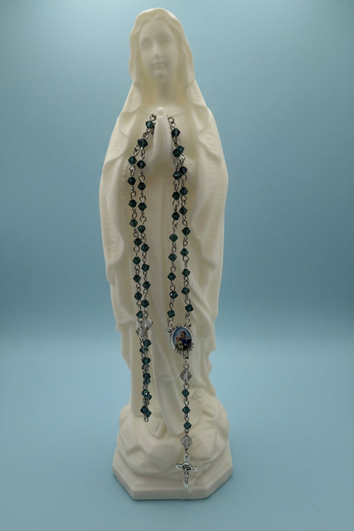 3D Printed Virgin Mary Statue – PLA Catholic Home Decor – Praying Our Lady Figurine – Religious Gift