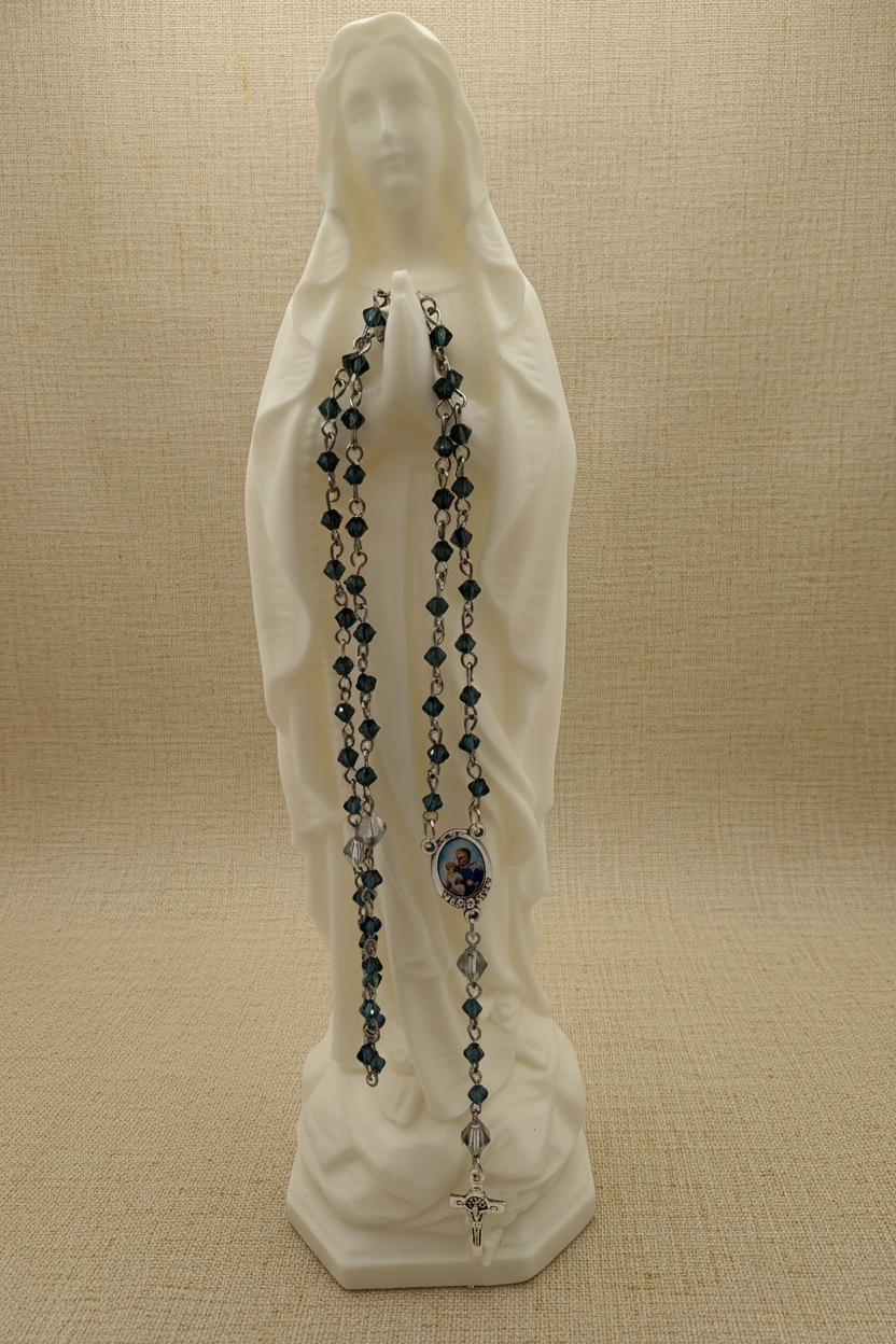 3D Printed Virgin Mary Statue – PLA Catholic Home Decor – Praying Our Lady Figurine – Religious Gift