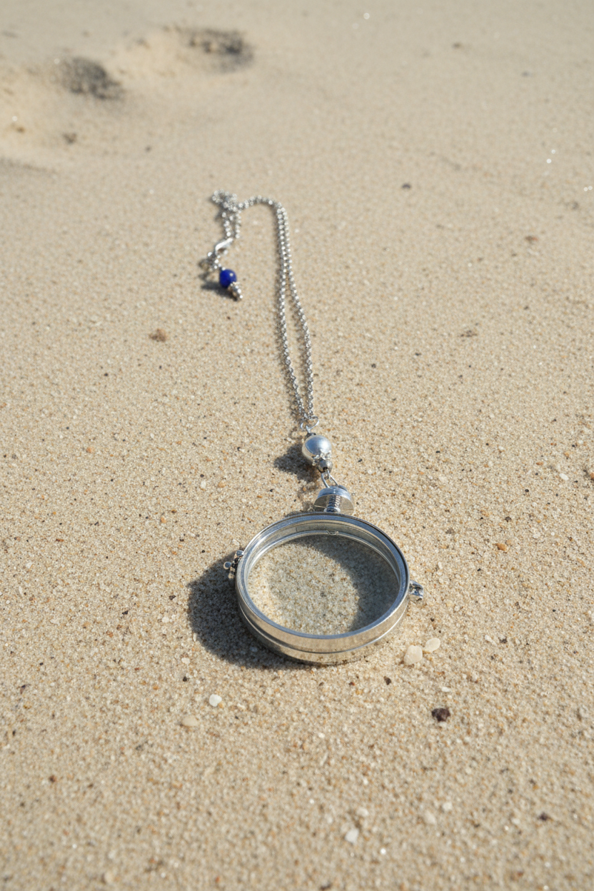Vintage Style Magnifying Glass Necklace, Silver Monocle Pendant, Steampunk Cosplay Accessory