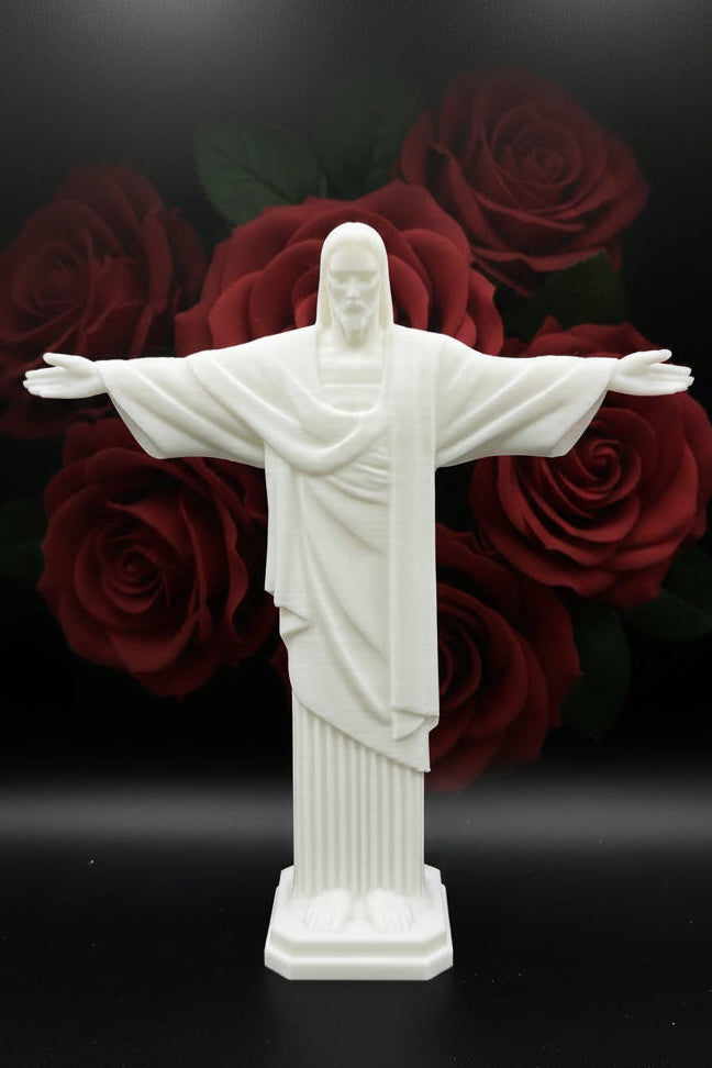 Christ the Redeemer 3D Printed Figurine | Jesus Statue Home Decor