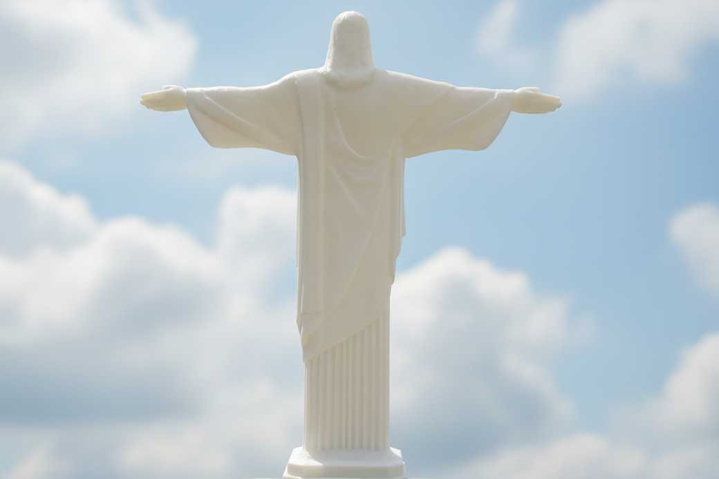 Christ the Redeemer 3D Printed Figurine | Jesus Statue Home Decor