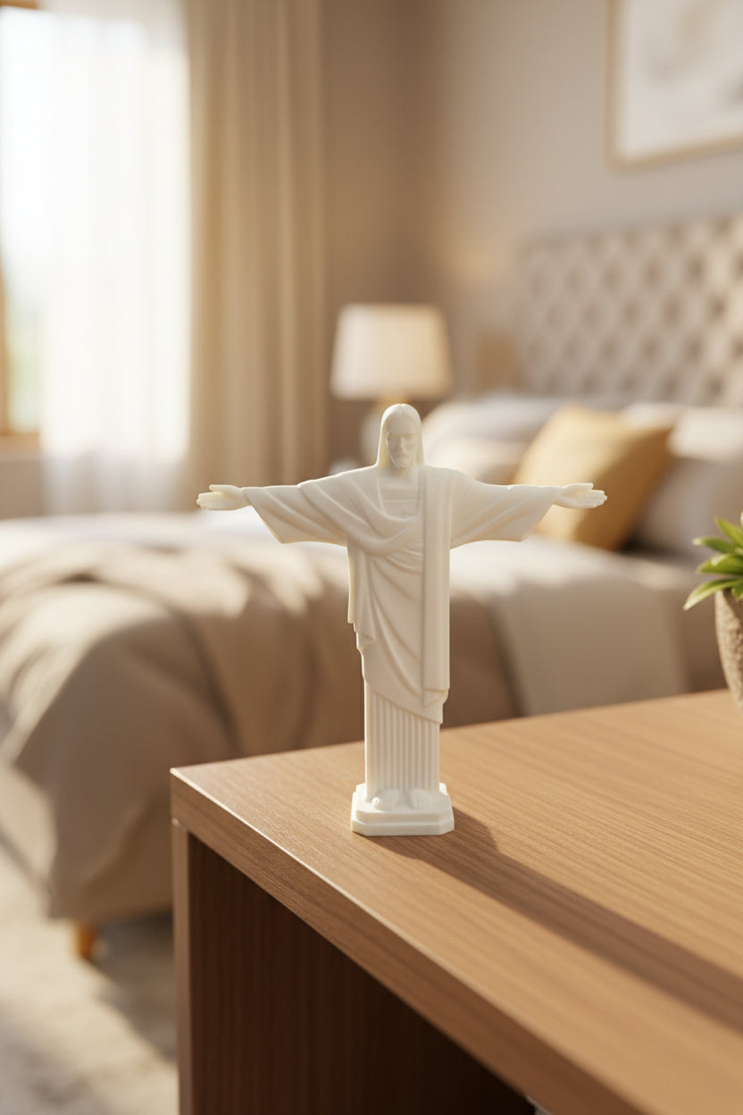 Christ the Redeemer 3D Printed Figurine | Jesus Statue Home Decor